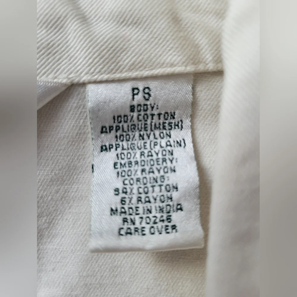 Laura Ashley Petite White Jacket with Embroidery - Picture 16 of 17
